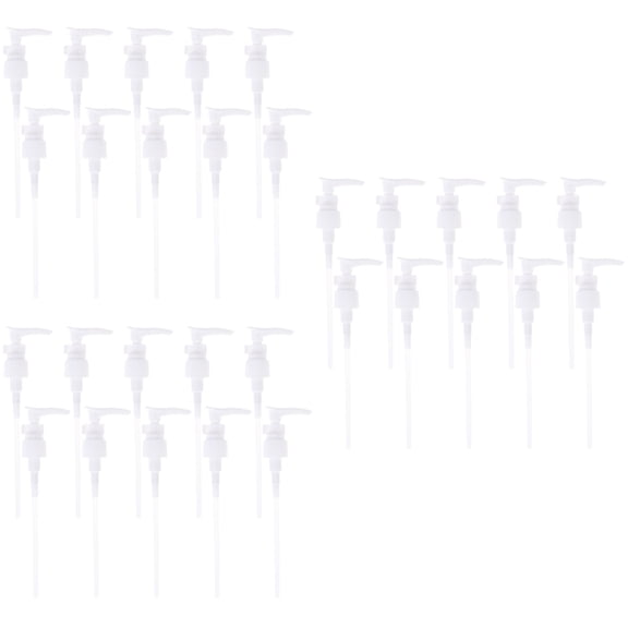 Set of 3 Bottle Pump Tops Oil Spray Dispenser Emulsion Pump 5X16.5cm White