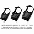 thumbnail image 1 of Set of 3 Breathable Mesh Dog Muzzle for Small & Medium Breeds - Anti-Bite & Bark Pet Mask - Comfortable Fit with Adjustable Straps - Black(3 size), 1 of 8