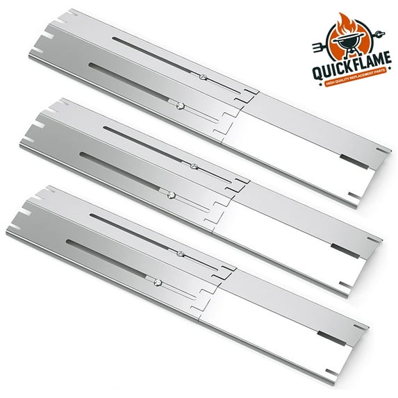 Set of 3 Brinkmann Universal Bbq 4" Heat Tents, Stainless Steel, Adjustable Length (12.0"-20.0")