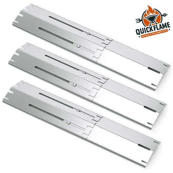 Set of 3 Brinkmann Universal Bbq 4" Heat Tents, Stainless Steel, Adjustable Length (12.0"-20.0")