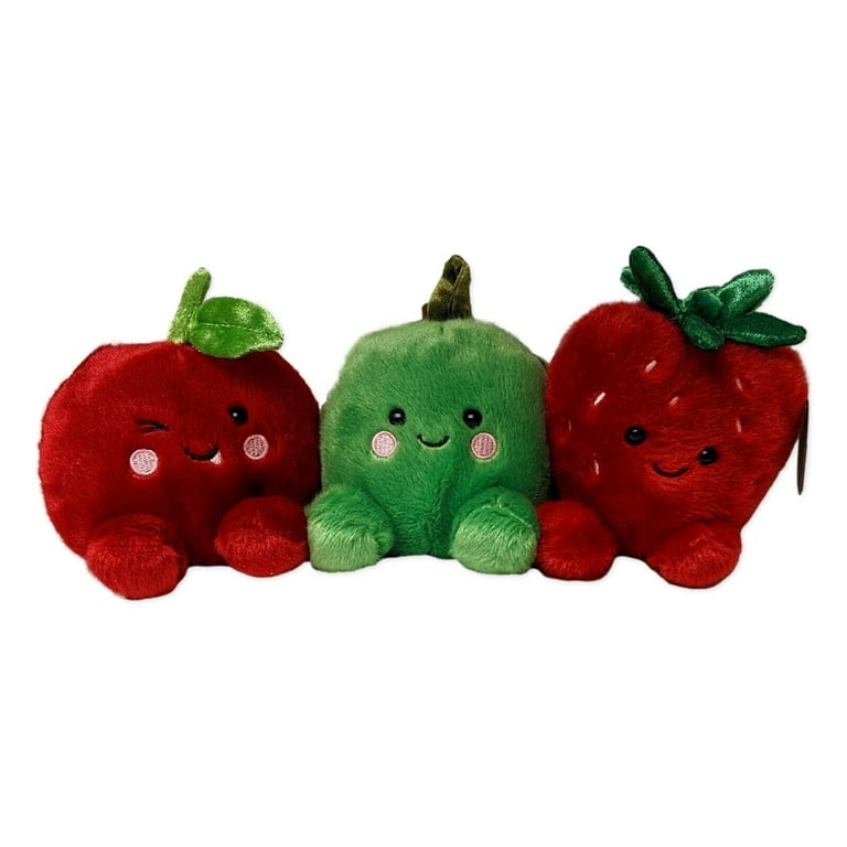 Set of 3 CHERRY, APPLE, & STRAWBERRY Fruit Palm Pals 5