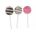 thumbnail image 1 of Set of 3 Cake pop Ornament Christmas Chocolate White Strawberry Holiday Tree, 1 of 3