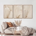 thumbnail image 1 of Set of 3 Canvas Beige Flower Prints Wall Art Canvas Prints Botanical Poster Painting Pictures for Bedroom Living Room Home Decor No Frame, 1 of 8