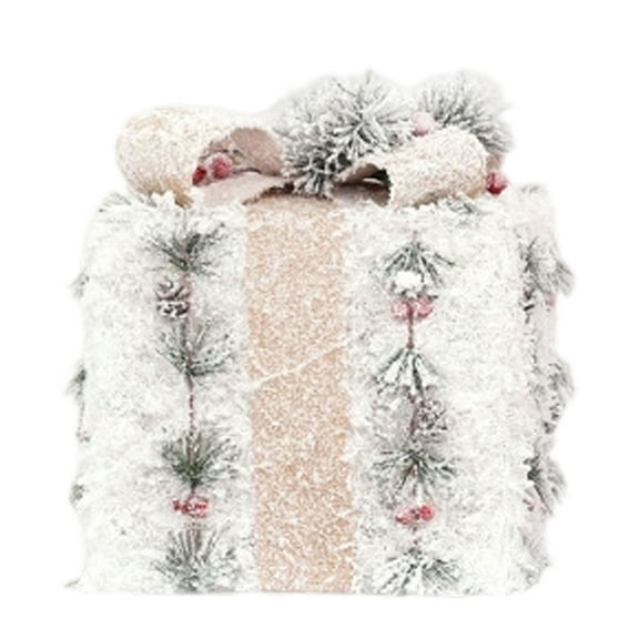 Set of 3 Christmas Lighted Gift Boxes with Bows - Pre-Lit LED Present Box Decor for Indoor Outdoor, Xmas Tree, Yard, and Holiday Home Decoration