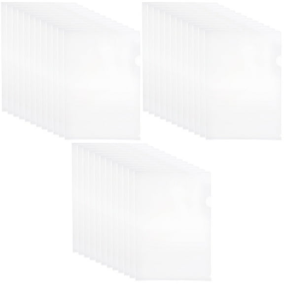 Set of 3 Clear Cellophane Wrap File Wear Resistant Folder Copy Safe