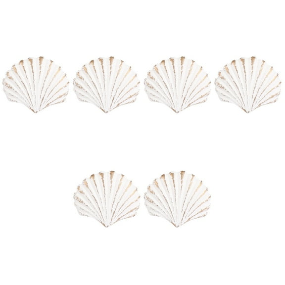 Set of 3 Coastal Drawer Handles Sea Door Knobs Ocean Wind Single Hole Seashell