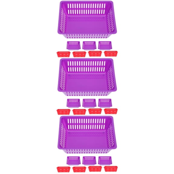 Set of 3 Coin Basket Cube Storage Organizer Containers Foldable Green
