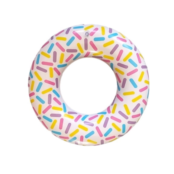 Set of 3 Colorful Inflatable Donut Pool Floats - 40CM Summer Fun Toys