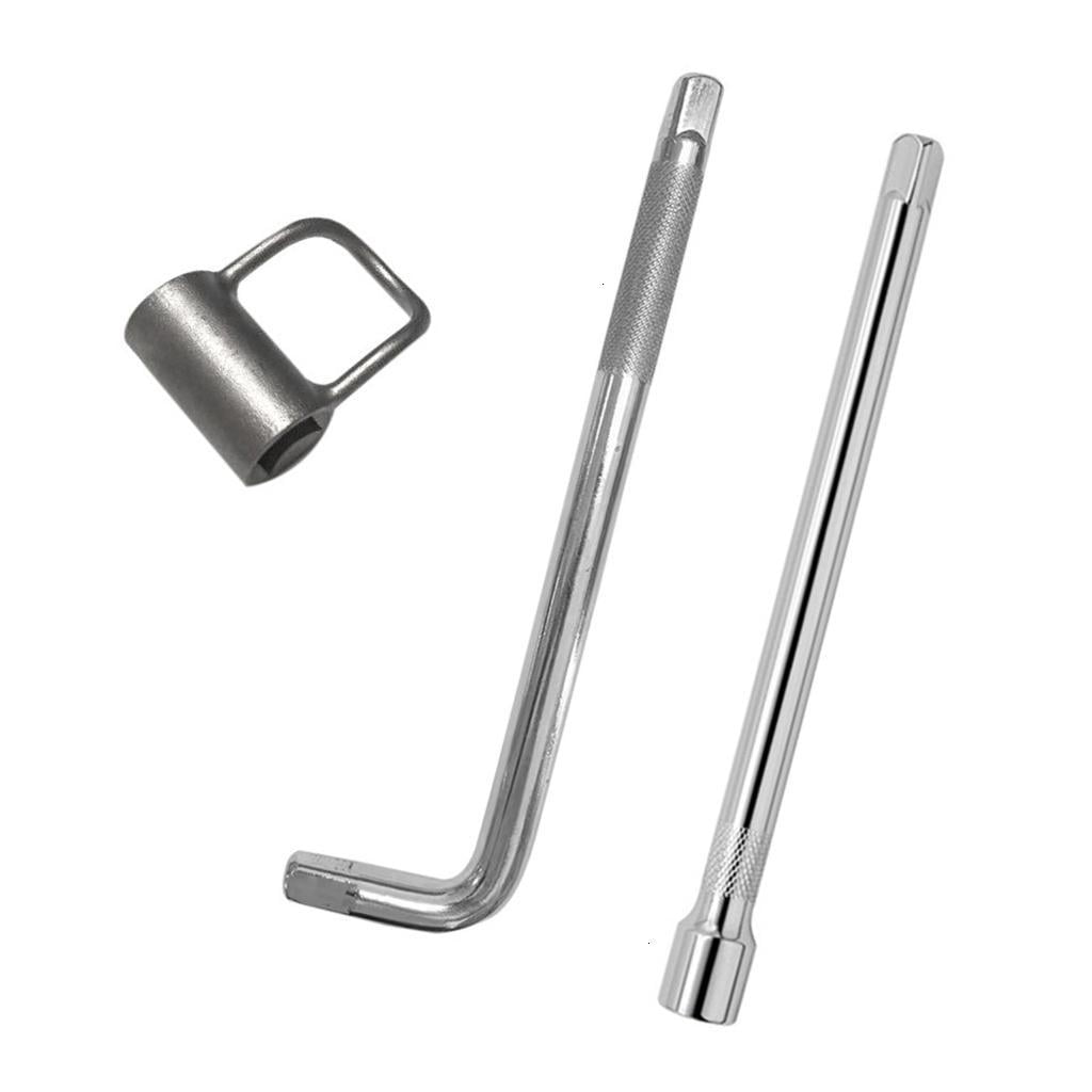 Set of 3 Compact Faucet Removal Tool Kit Featuring Soild Steel Construction And Ergonomic Extension Rod Design