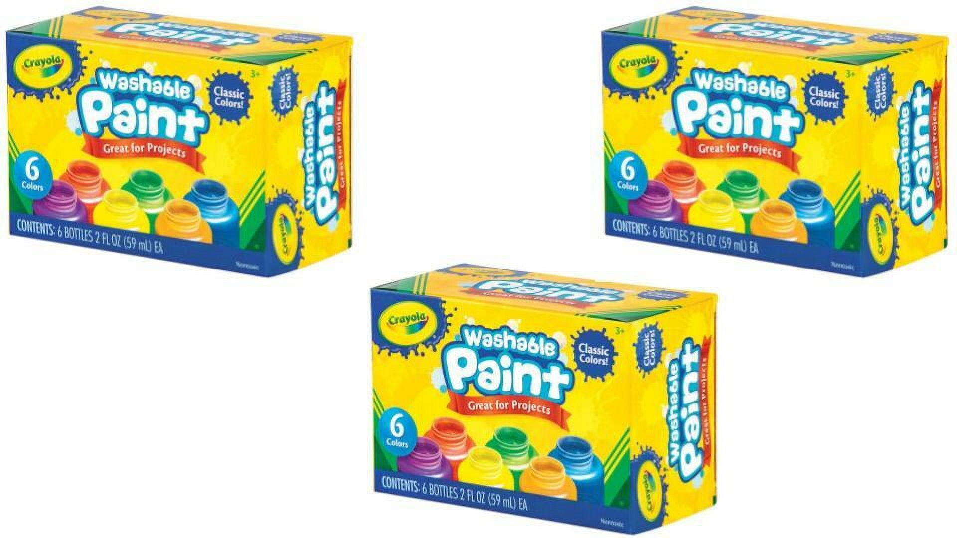 Crayola No-Drip Paint Brush Pens, 8 Assorted Colors, Set of 40