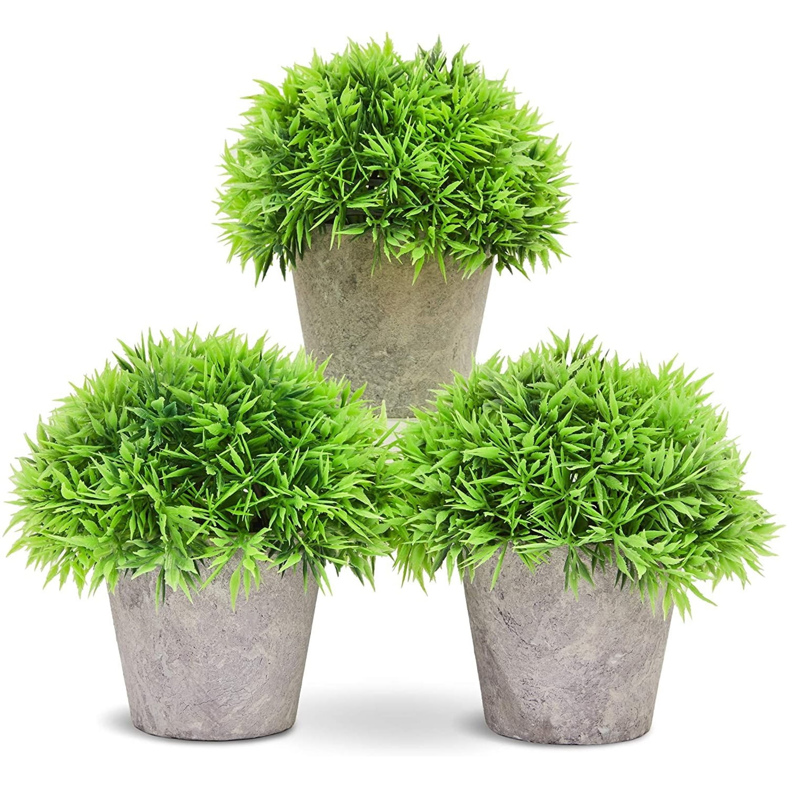 Faux Greenery In Paper Pot Set of 5