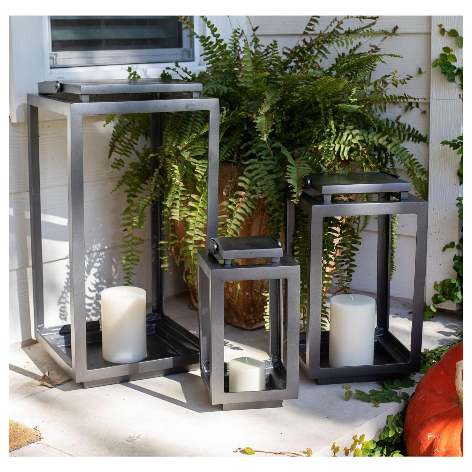 Set of 3 Decorative Lantern Candle Holders - Extra Large - Indoor or ...