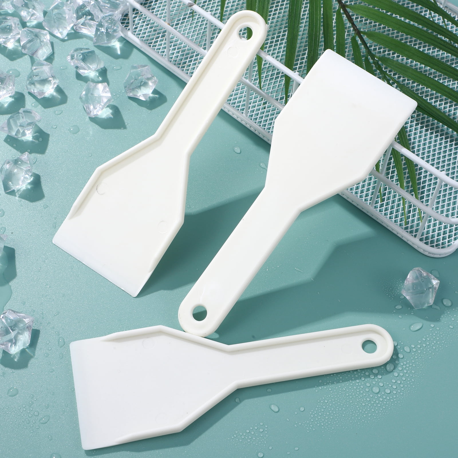 Scraper For Freezer FUEENIRVA 3-Pack Plastic Ice Scrapers with Round Design for Freezer and ...