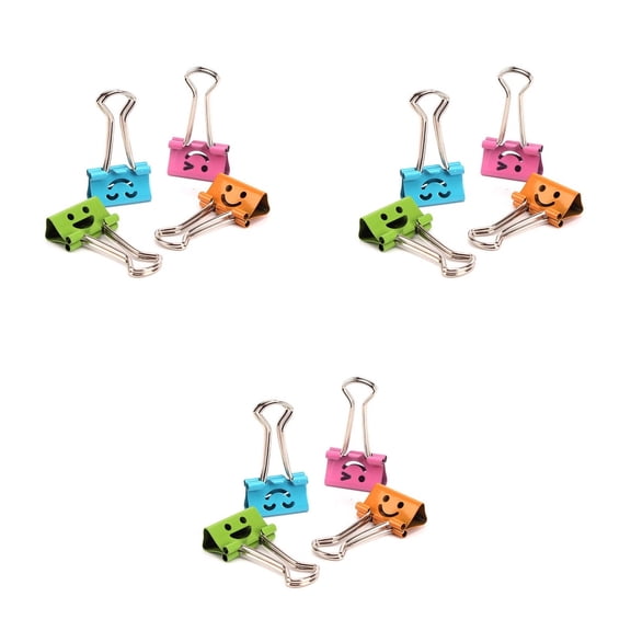 Set of 3 Dividers Wallpaper File Clips Medium Binder Office