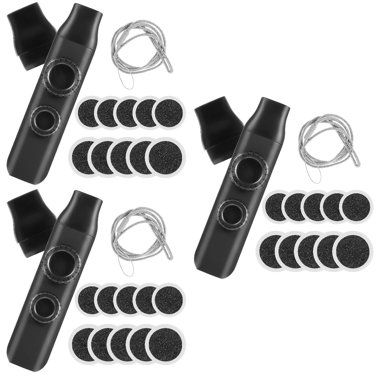 Set of 3 Double Hole Kazoo Musical Instruments Kazoos for Children Jaw Harp Kazoos Instruments