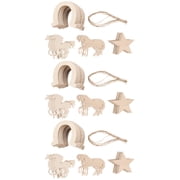 Hytrove Rustic Wooden Horse Cutouts 108 Pieces 3.5x3.0in Holiday Craft Decorations for Projects