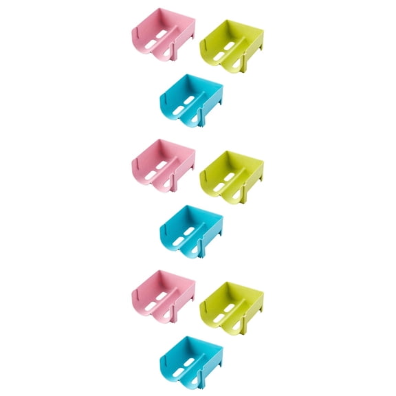 DRAFIDEEP Green Rectangular Can Storage Rack for Fridge Storage
