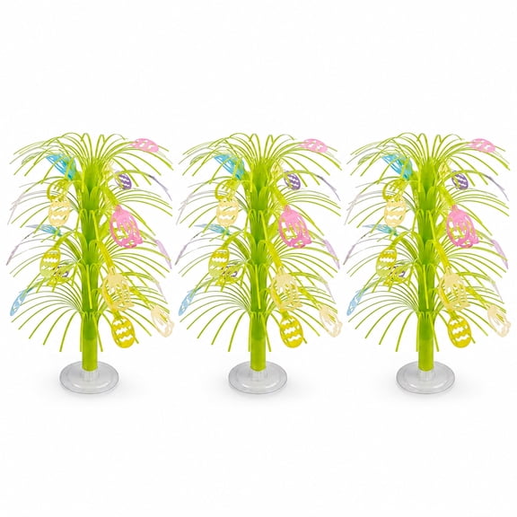 Set of 3 Easter Egg Trees Tabletop Decoration 13 Inches