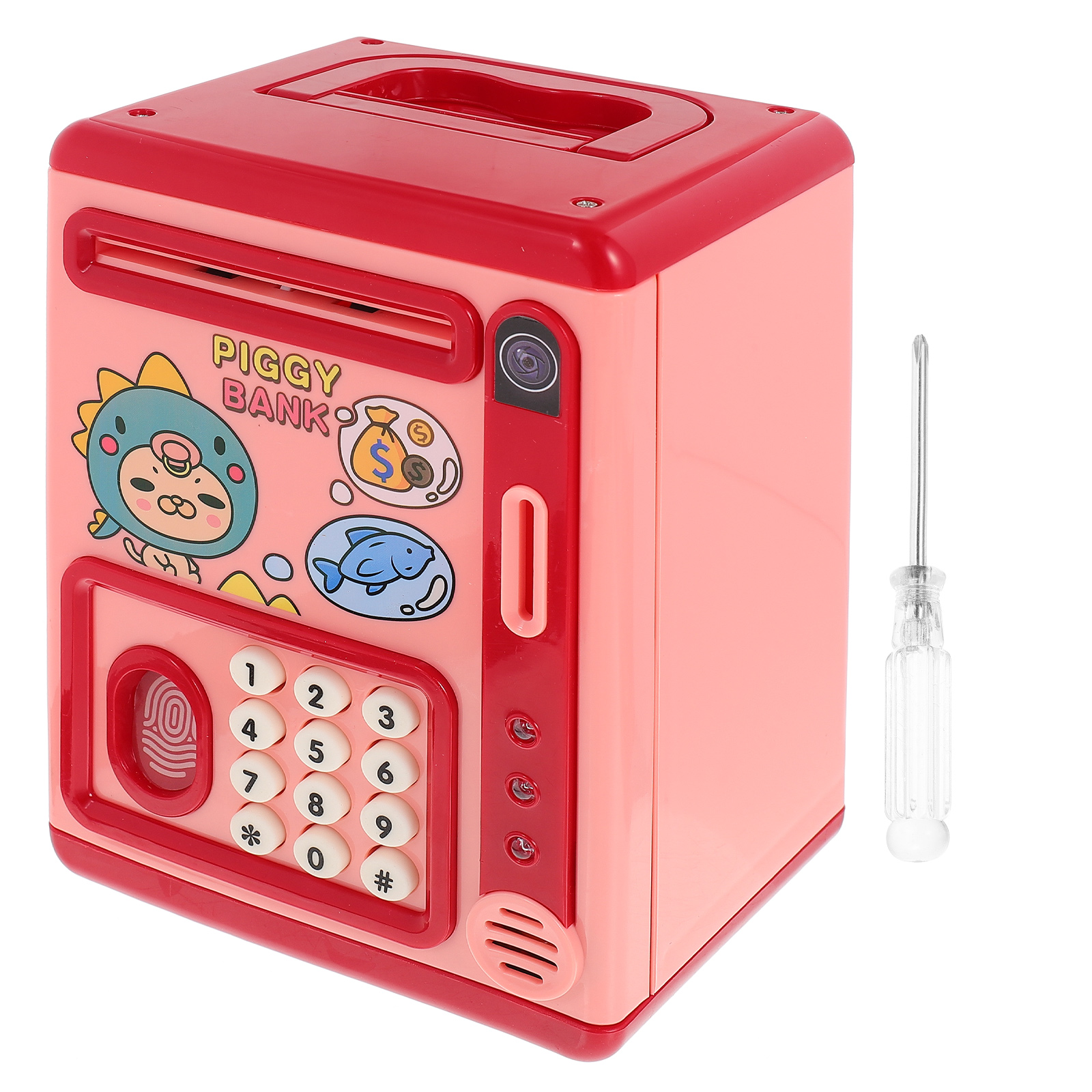 Set of 3 Electronic Money Bank Toy Childrens Toys Cartoon Kids Safes