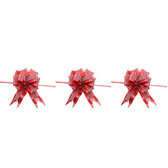Set of 3 Felt Banner Vest Memorial Decoration Big Bow Design