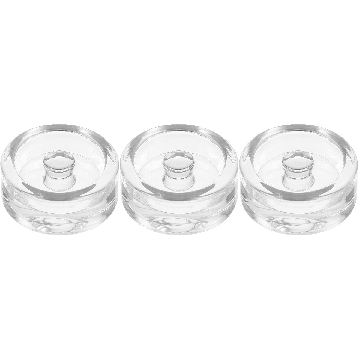 Set of 3 Fermented Glass Weights Mason Jar Lids Wide Jars Mouth