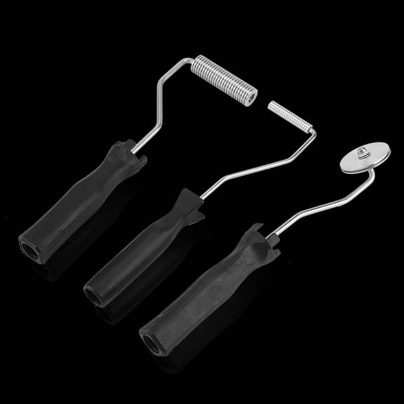 Set of 3 Fiberglass Bubble Laminating Roller ABS Handle for GRP FRP Resin Work