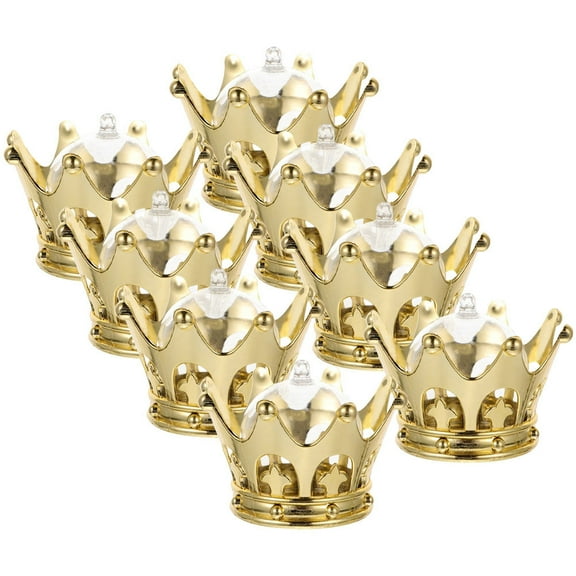 Set of 3 Fillable Crown with Dome Clear Favor Candy