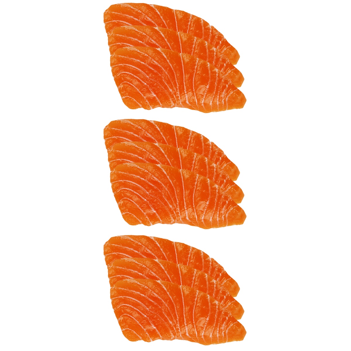 Set of 3 Food Food Salmon Fillet Model Fake Salmon Slices Child 8 ...