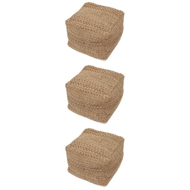 Set of 3 Footstool Boho Pillows Throw for Couch Yoga Sitting Cushion