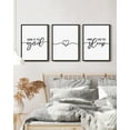 thumbnail image 1 of Set of 3 Framed Sweet Dreams Sign Wall Decor 11x14in3pcs Black Above Bed Rustic Farmhouse Plaque for Master Room Guest Room Bedroom Wall Art, 1 of 6