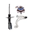 thumbnail image 1 of Set of 3 Front Left Lower Control Arm Ball Joint-Wheel Hub Bearing Assembly-Suspension Strut For 1998-2001 Buick Park Avenue, 1 of 9