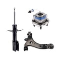 thumbnail image 1 of Set of 3 Front Right Lower Control Arm Ball Joint-Wheel Hub Bearing Assembly-Suspension Strut Assembly For 2014-2016 Chevrolet Impala Limited, 1 of 10