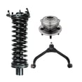 thumbnail image 1 of Set of 3 Front Right Upper Control Arm Ball Joint-Wheel Hub Bearing Assembly-Quick Complete Strut-Coil Spring Assembly For 2005 Jeep Liberty, 1 of 9