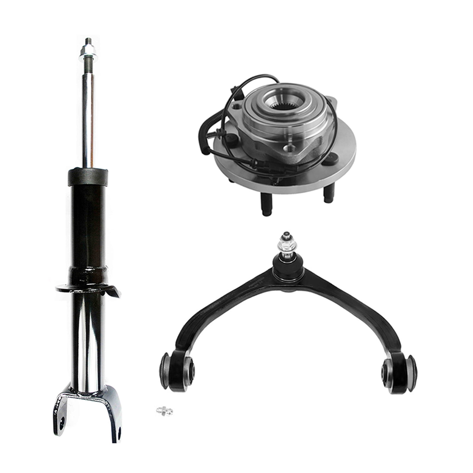 Detroit Axle 10pc Front Struts + Upper Control Arms + Rear Shocks For Dodge Dakota 2005-2009 2WD