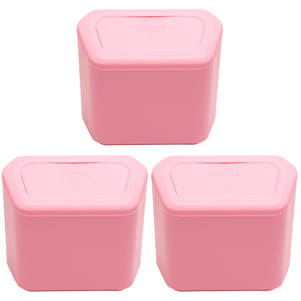 Set of 3 Garbage Can Mini Trashcan Bin Vehicle Auto for Car Bins with