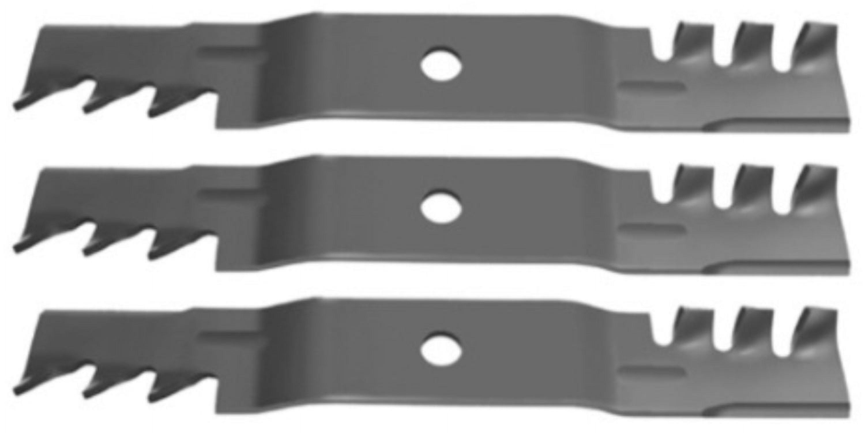 Set of 3 Gator Style Mulching Blades Fits John Deere X380 X384 with 48
