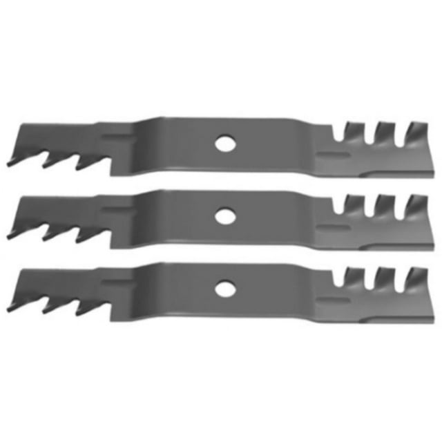 Set of 3 Gator Style Mulching Blades Fits John Deere Z525E Z530M ZTrak