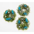 thumbnail image 1 of Set of 3 Glistening Boxwood Mini Rings by Valerie in Blue Color, 1 of 3