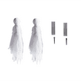 thumbnail image 1 of Set of 3 Glowing Face Witches 6 Feet Tall Outdoor Yard Halloween Decoration Holding Hands, 1 of 4