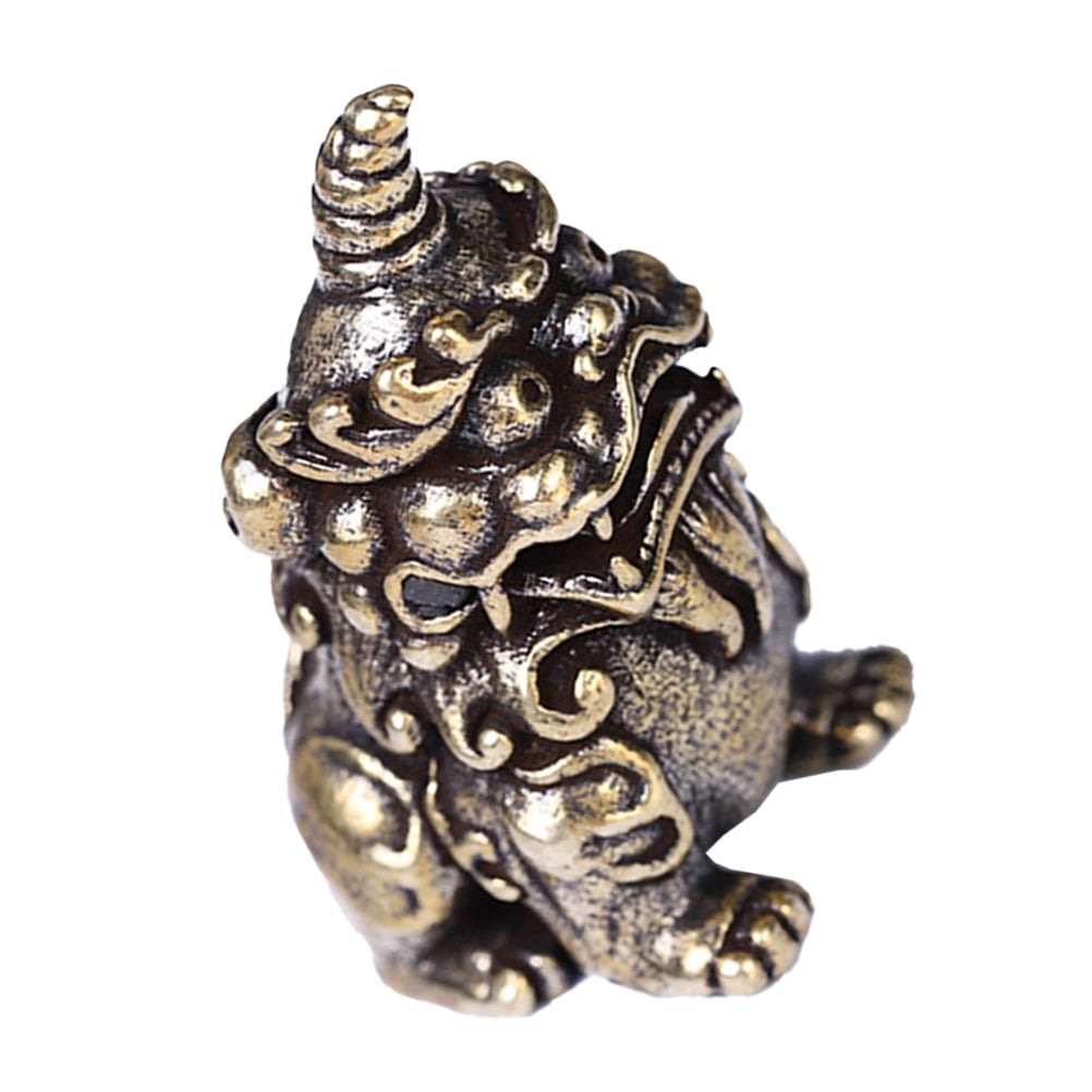 Set of 3 Gold Decor for Bedroom Cutainsforbedroom Figurine Kylin