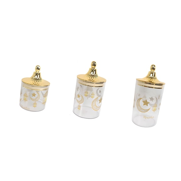 Set of 3 Green ABS Storage Canisters with Closed Closures and Attractive Hammered Finish for Flexible Organization Demands