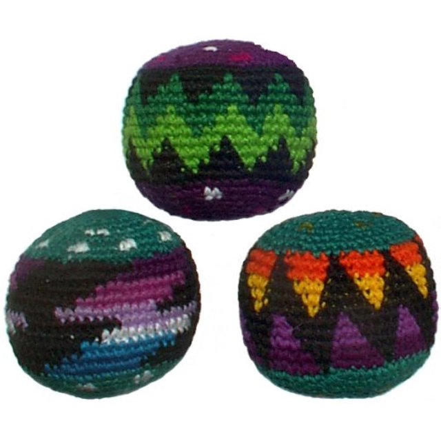 Set of 3 Hacky Sacks, Assorted Colors