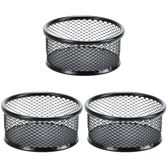 Set of 3 Hair Clips Multi-functional Push Pin Holder Paperclip Organizer Desk Containers Paper Clip Holder Mini Metal Iron Office