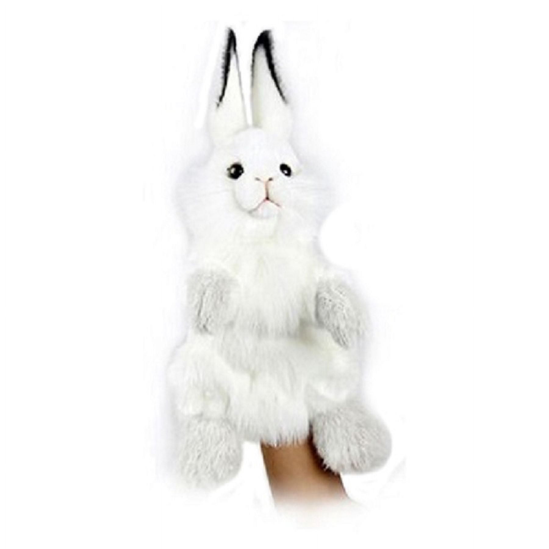 Handcrafted Cuddlers Set of 3 Handcrafted Bunny Hand Puppet Stuffed ...