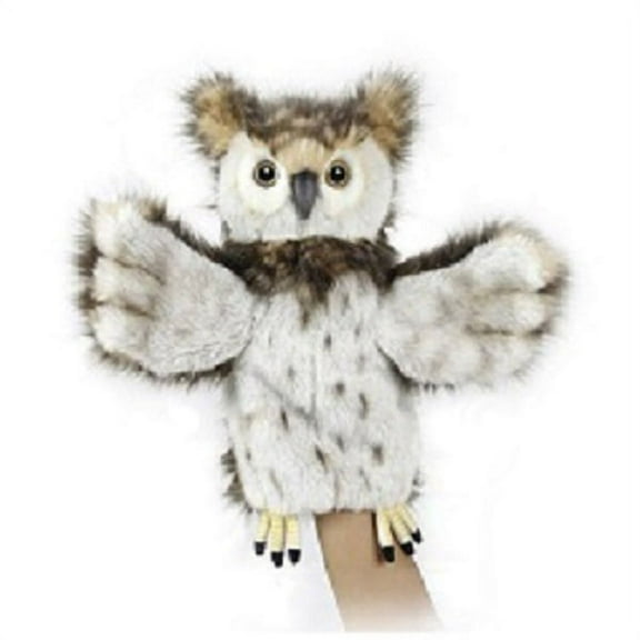 Handcrafted Cuddlers Set of 3 Handcrafted Owl Hand Puppet Stuffed Animals 13.25"