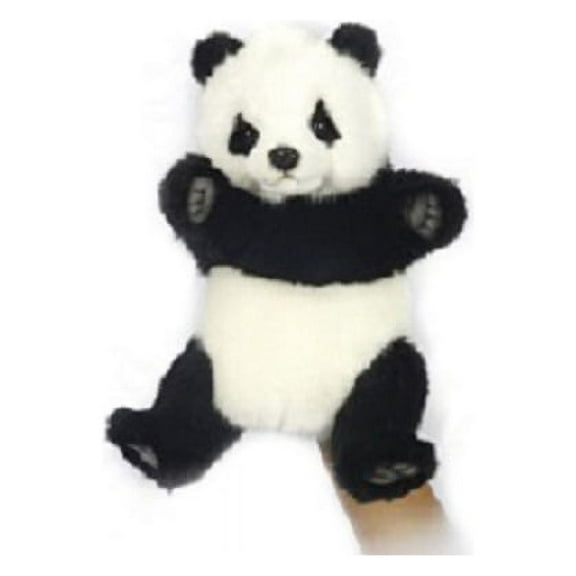 Handcrafted Cuddlers Set of 3 Handcrafted Panda Hand Puppet Stuffed Animals 11.75"