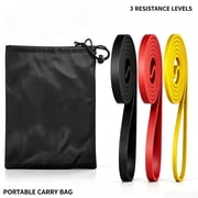 Set of 3 Heavy Duty Resistance Band Loop Exercise Yoga Workout Power Gym Fitness