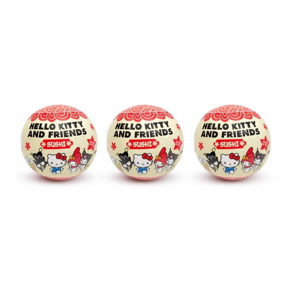 Set of 3 Hello Kitty and Friends Sushi Mystery Collectible Capsules