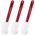 thumbnail image 1 of Set of 3 High Temp Silicone Spatulas Heat Resistant Rubber Heavy Duty Silicone Scraper Spatula with Handle, 1 of 7