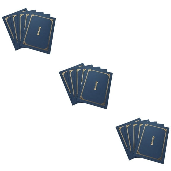 Set of 3 Honor Certificate Cover Paper Folder Padded Frame Binder Staff